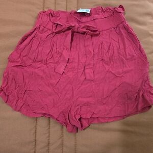 Ambiance Apparel Red Dress Shorts Size Small. New